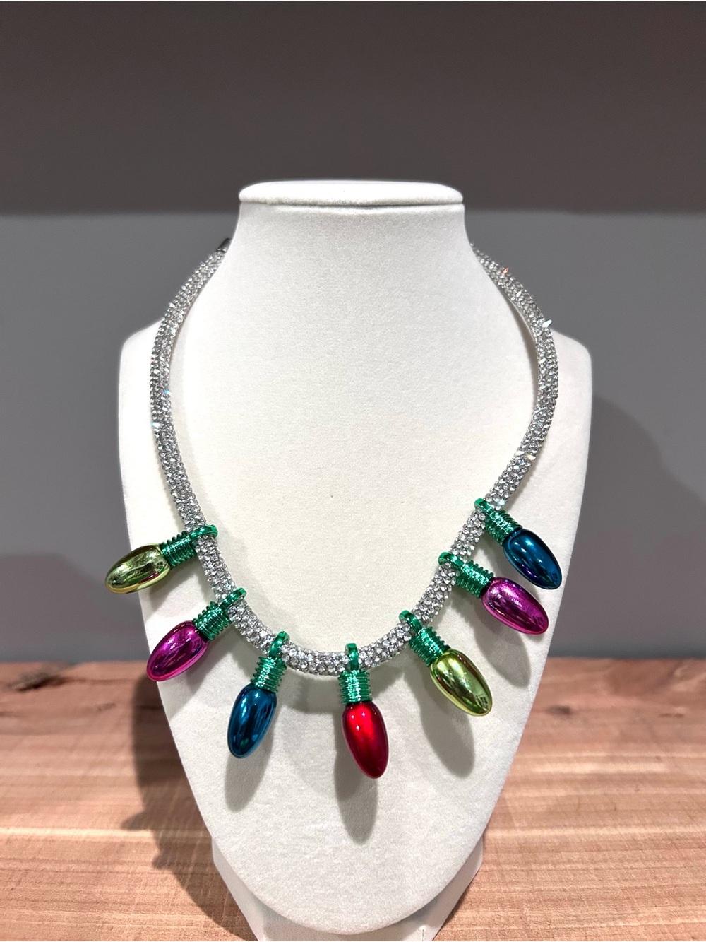 NWT Betsey Johnson Holiday Lights Necklace